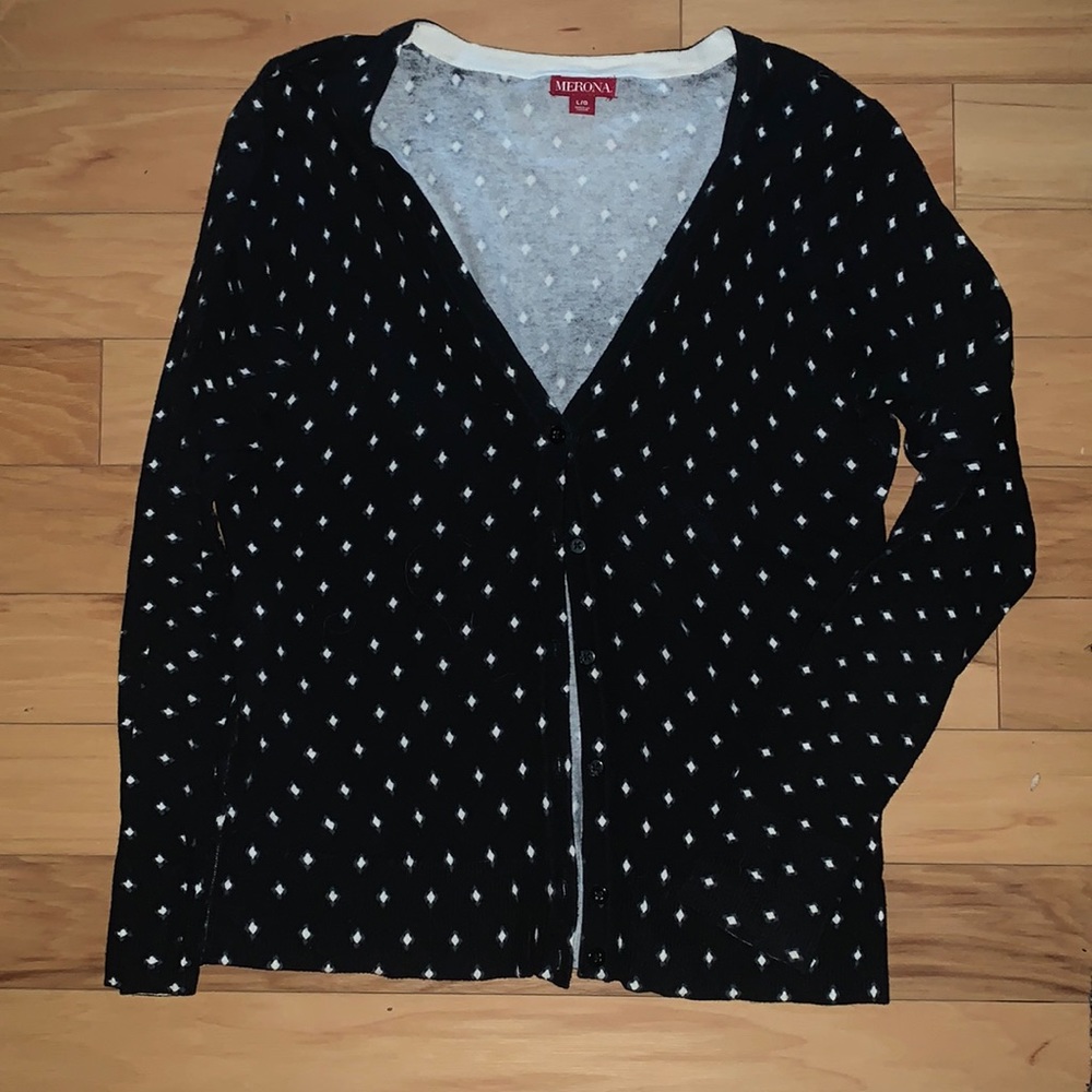 Merona Dotted Button-Up Cardigan